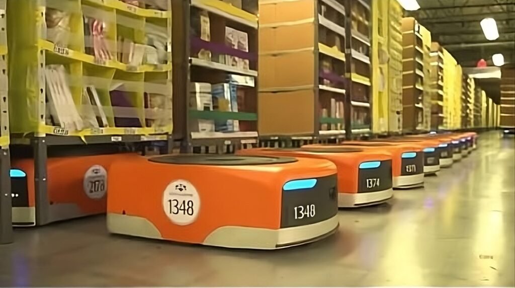 Automação da Amazon Revoluciona Logística com Robôs nos Armazéns