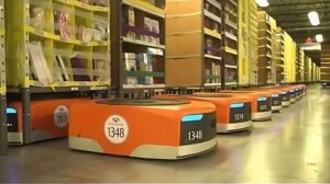 Automação da Amazon Revoluciona Logística com Robôs nos Armazéns
