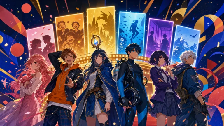 Animes com novas temporadas em 2026 representados por elenco original