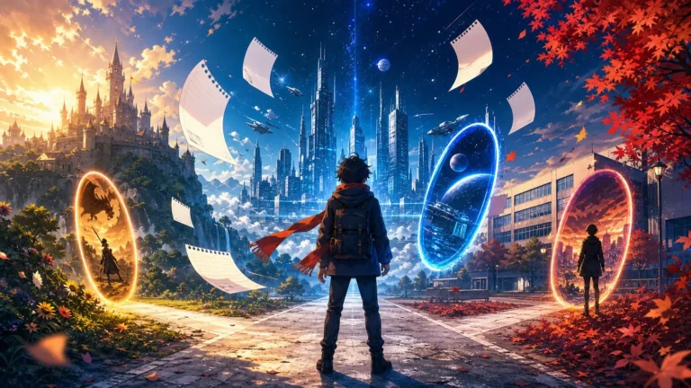 Animes do segundo semestre de 2026 representados por portais sazonais
