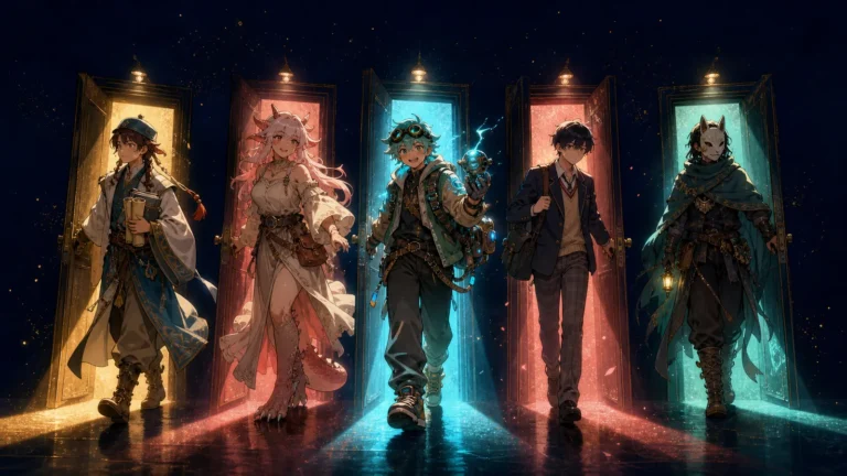Animes surpresa de 2026 representados por personagens originais sob holofotes