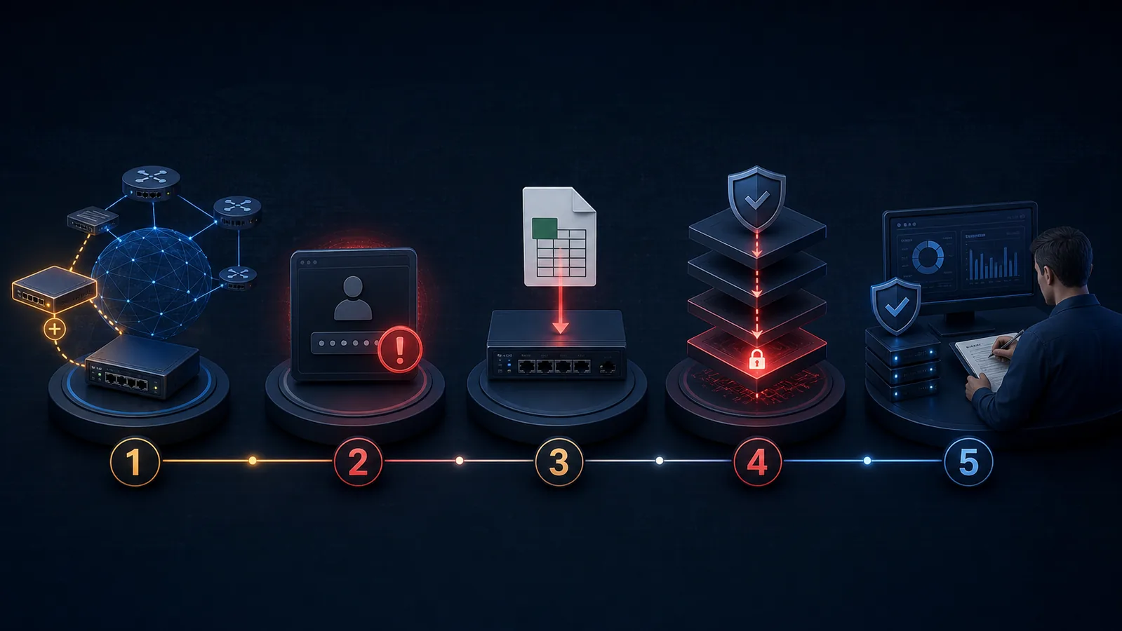 Cinco etapas do ataque à infraestrutura Cisco SD-WAN
