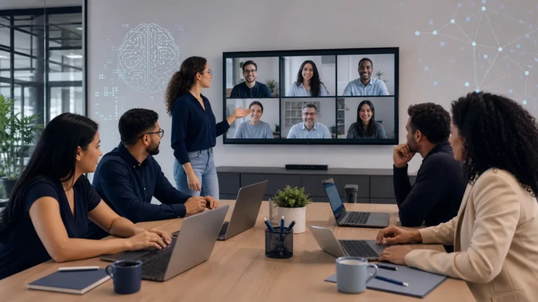 Cursos de IA para treinamento online de colaboradores em uma empresa