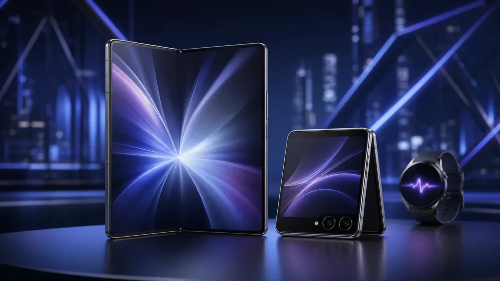 Samsung prepara novos celulares dobráveis e Galaxy Watch para o Galaxy Unpacked
