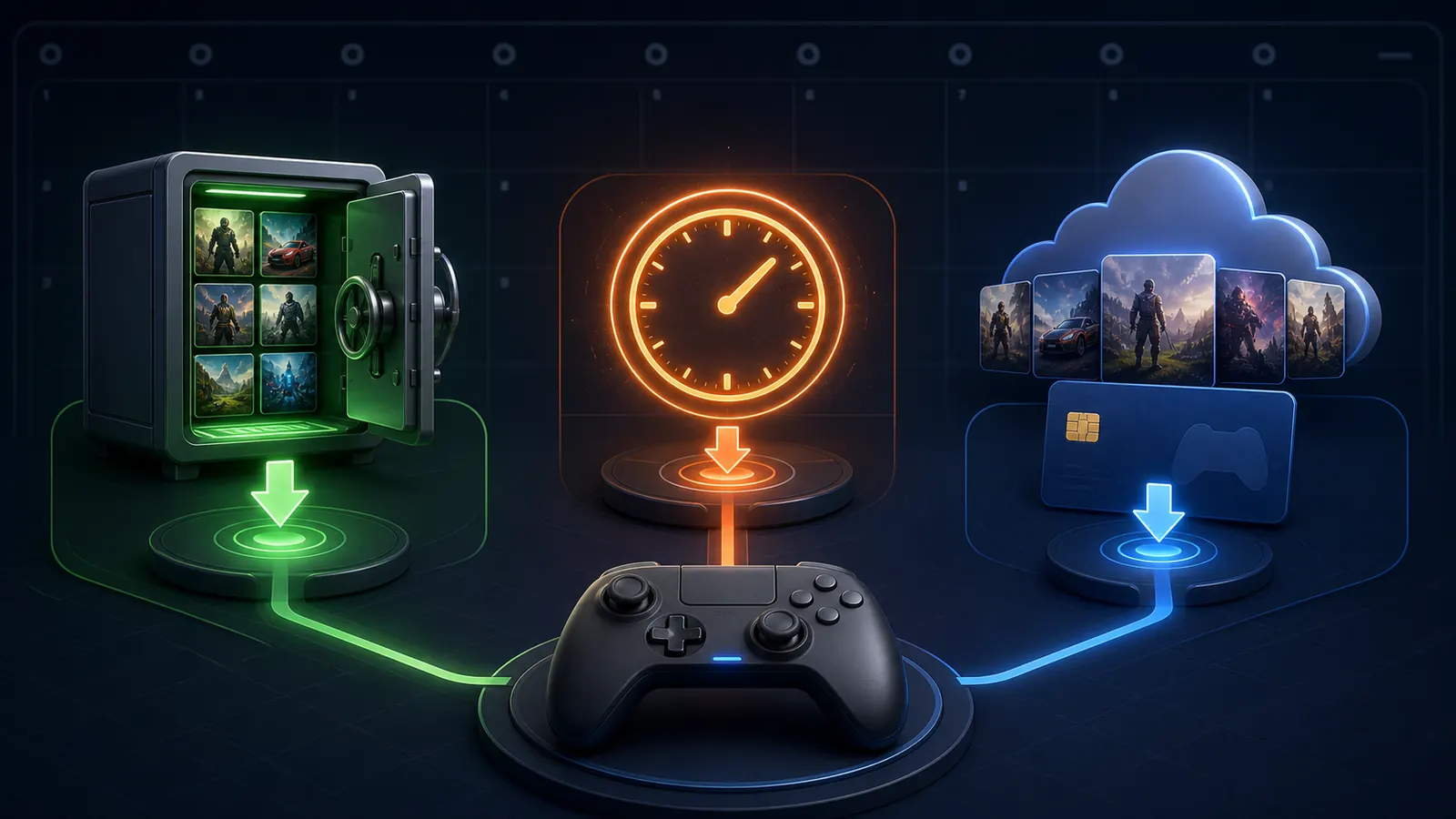 Diferença entre jogo gratuito permanente, teste temporário e assinatura
