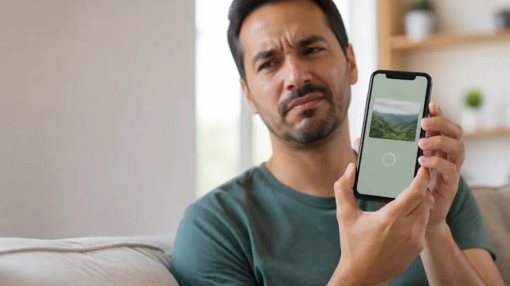Usuário tenta enviar uma foto pelo WhatsApp e encontra o carregamento travado